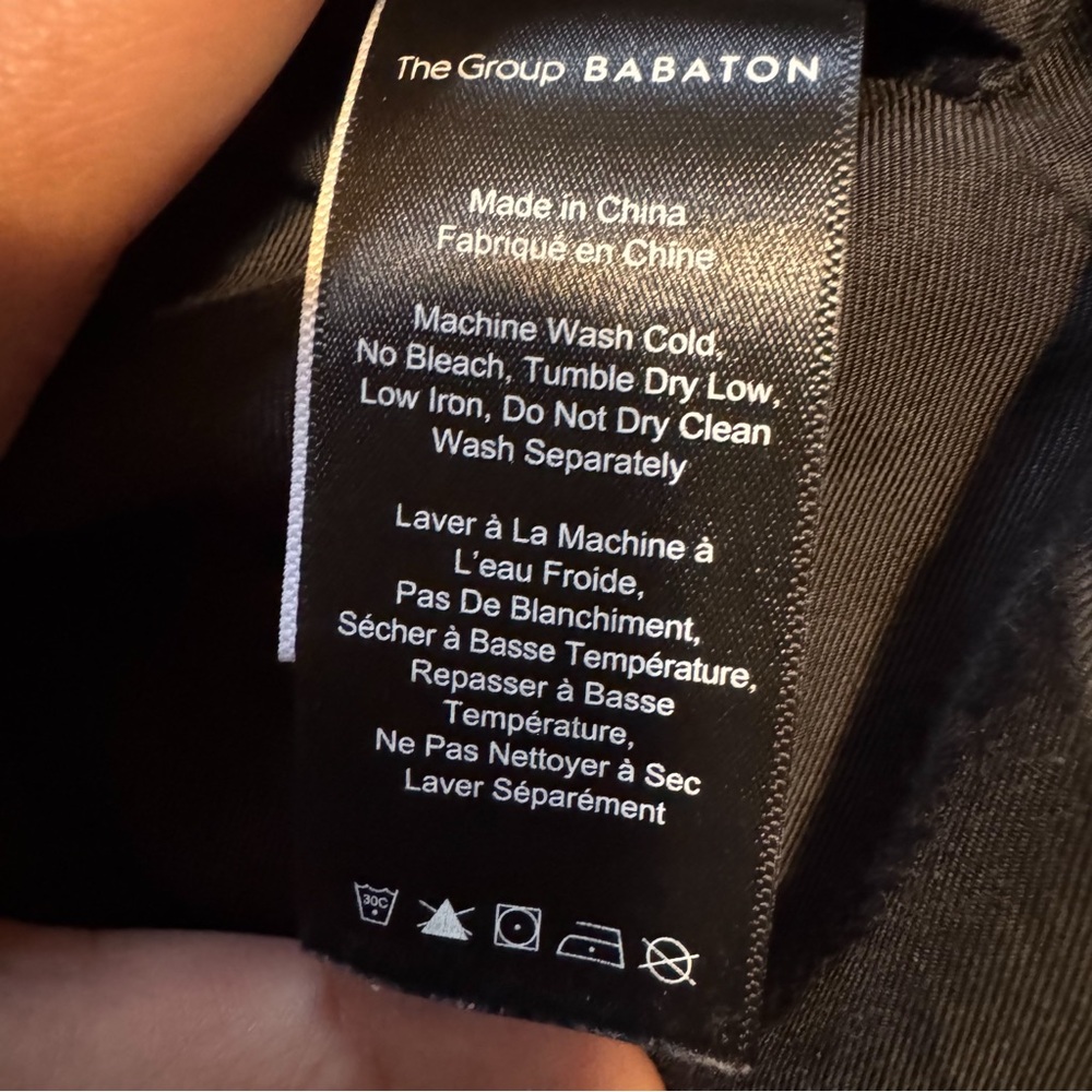 ARITZIA Babaton The Group Acubi Bowerman Puffer Coat Black Goose Down M - Picture 9 of 13